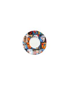 Schotel 16,5cm voor kop 28cl abstract Barista