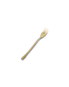 Dessert fork matte gold Revive - Set of 6