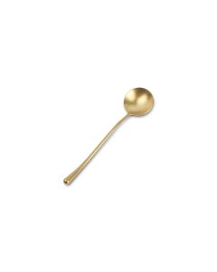 Dessertlepel matte gold Revive - Set van 6