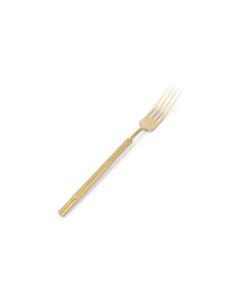 Tafelgabel matte gold Helix - 6er-Set