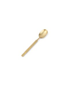 Tea spoon matte gold Helix - Set of 6
