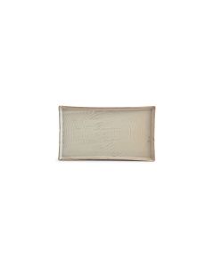 Assiette plate 30x17cm grey Line