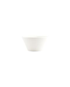 Kom 18xH9cm conisch white Line