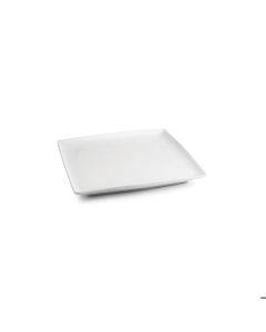 Plat bord 10x10cm wit Squito