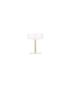 Champagne glass 20cl coupe yellow Fizz - Set of 2