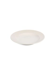 Diep bord 23/17xH4cm wit Solis