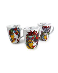 Beker 32cl Josien Broeren - Set van 6