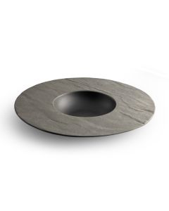 Teller teif 28.5/12.5xH3,5cm black Livelli