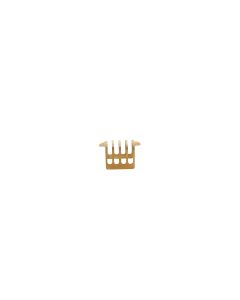 Porte-toast 12x7,5xH6,5cm 4 fentes antique or Serve