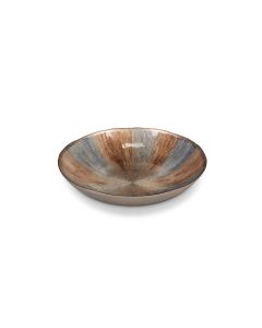 Plat décoratif 33xH6cm verre autumn Cosmo