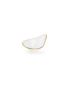 Bowl 12xH5cm glass white Glint