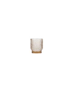 Glass 30cl amber Flora - Set of 4