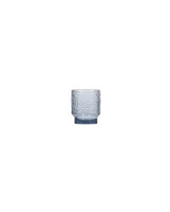 Glas 30cl blauwgrijs Flora - Set van 4