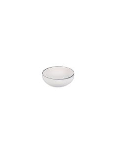 Bol 12,5xH5cm black rim Fade