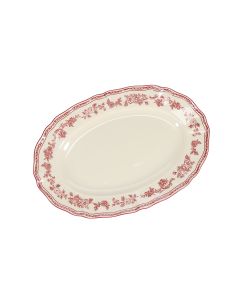 Serveerschaal 32,5x22,5cm ovaal burgundy Cyril