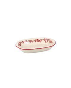 Serveerschaal 26,5x17,5xH4,5cm ovaal burgundy Cyril