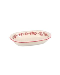 Serveerschaal 31,5x21xH5,5cm ovaal burgundy Cyril