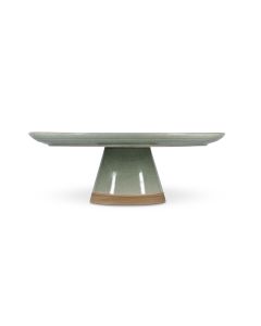Taartplateau 33,5xH12cm groen Cameo