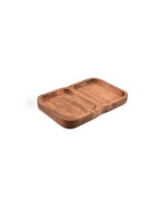 Servierschale 28x19xH3cm 2 geteilt Chop