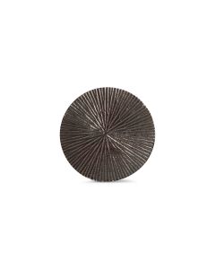 Sous-verre 10cm nervuré noir Charm - Lot de 4
