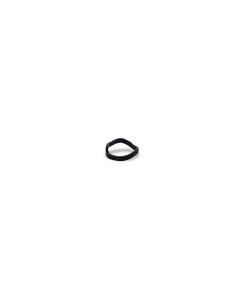 Rond de serviette 4,5cm organique noir Charm - Lot de 4