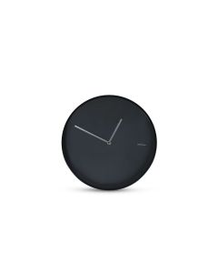 Wall clock 30x4,5cm abstract black Pulse