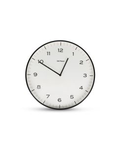 Wall clock 40,5x5cm lines black Pulse