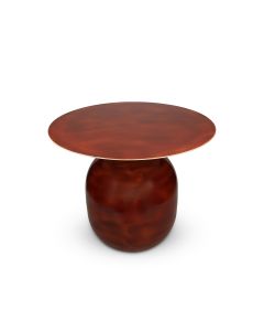 Side table 50xH40cm metal red clay Mio
