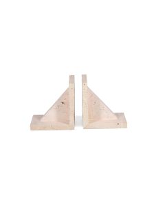 Book-end travertin Opus - Set of 2
