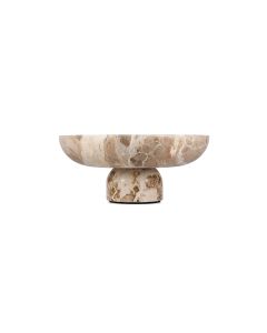 Plat décoratif 25,5xH10,5cm marbre beige Opus