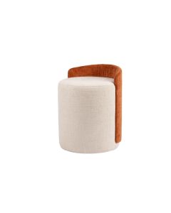 Hocker 40x38xH55cm burnt orange/soft grey Brume