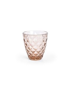 Glas 27cl oker Prisma - Set van 4