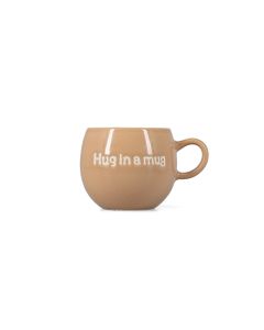 Beker 42cl "Hug in a mug" bruin Muggies