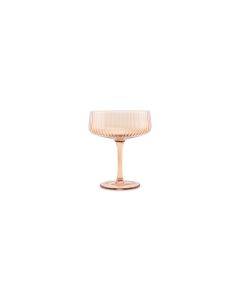 Champagne glass 23cl coupe amber Ray - Set of 4