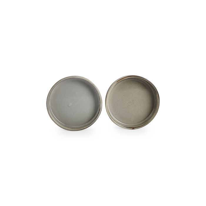 Teller flach 13,5xH3cm grey Ceres