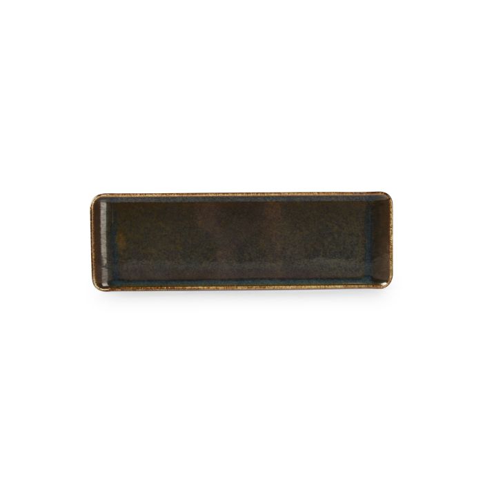 Plat à servir 30x9,5cm vert Cirro