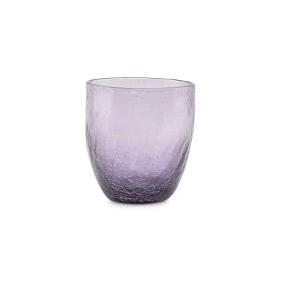 Glas 25cl lila Crackle