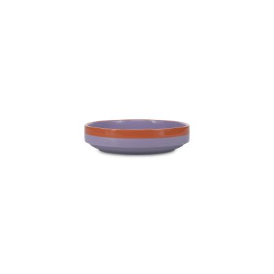 Bowl 21x5cm purple/orange Duo