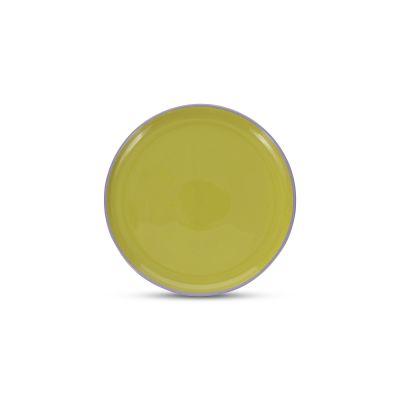 Plate 26xH2,5cm green/purple Duo