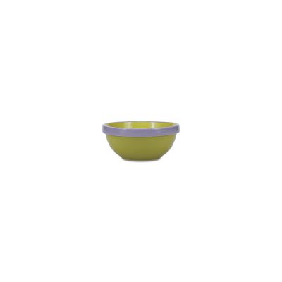 Bowl 15,5xH6,5cm green/purple Duo