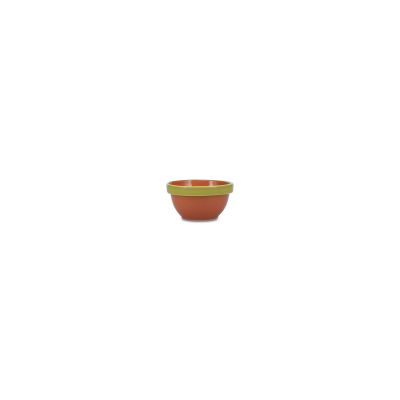 Bowl 9xH5cm orange/green Duo