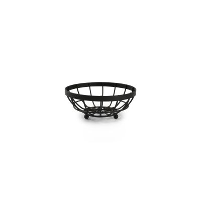 Wire basket 14xH6cm black Cluster