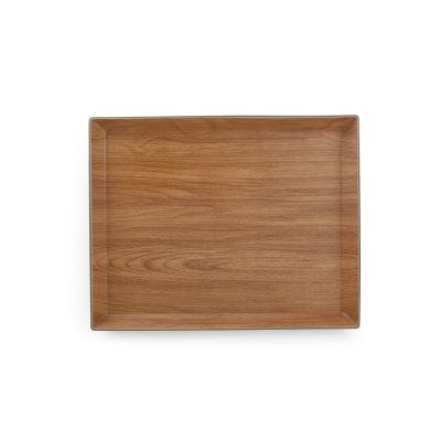 Serving tray 38x30xH2,5cm brown Buffet