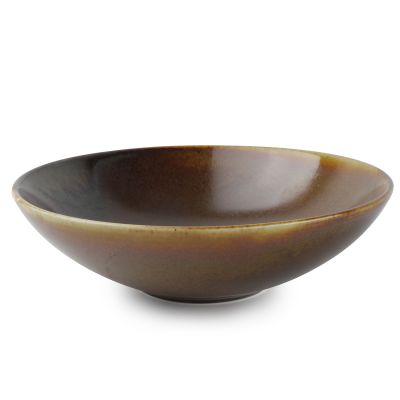 Deep plate 20,5xH6cm brown Escura