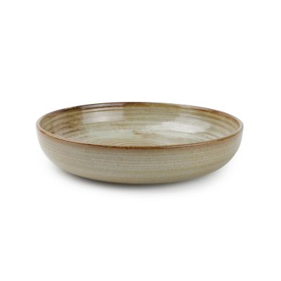 Deep plate 22xH4,5cm beige Escura