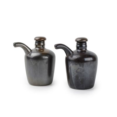 Oil- and vinegar bottle set 16cl metallic Escura