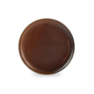 Assiette plate 24cm brown Escura