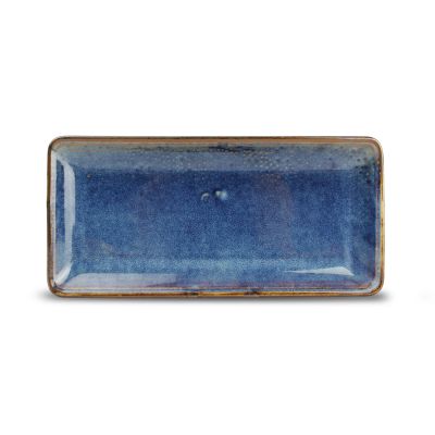 Plat à servir 11,5x25,5cm blue Nova