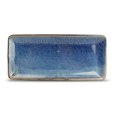 Plat à servir 14x30,5cm blue Nova