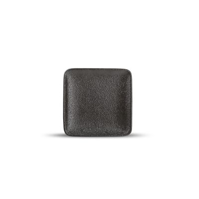 Teller flach 10x10cm black Dusk